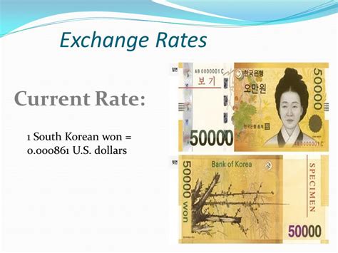 Exchange Rate South Korean Won to US Dollar (Currency .